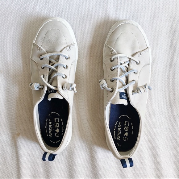 Sperry crest vibe washable leather barrel lace sneaker